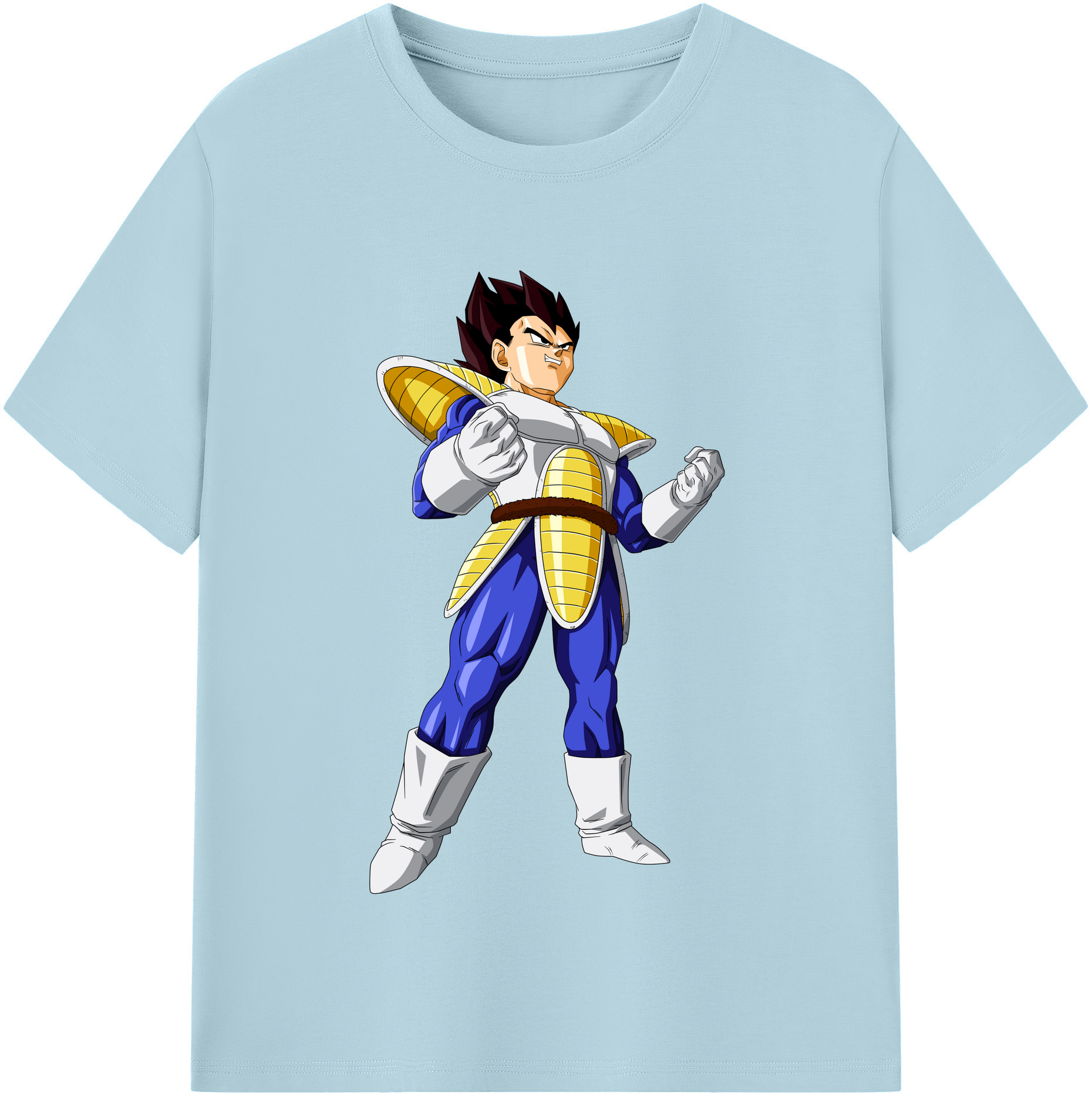 （画像用） ドラゴンボール ベジータ四世（Bejīta Yonsei）DRAGON BALL Vegeta IV 綿100％半袖Tシャツ（フロントプリント）